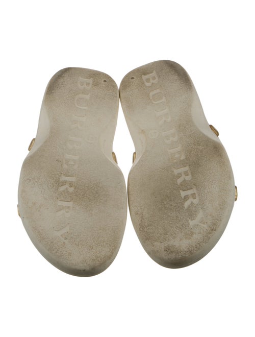 Burberry Abstract Check Rubber Slides