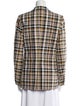 Burberry Plaid Print Blazer