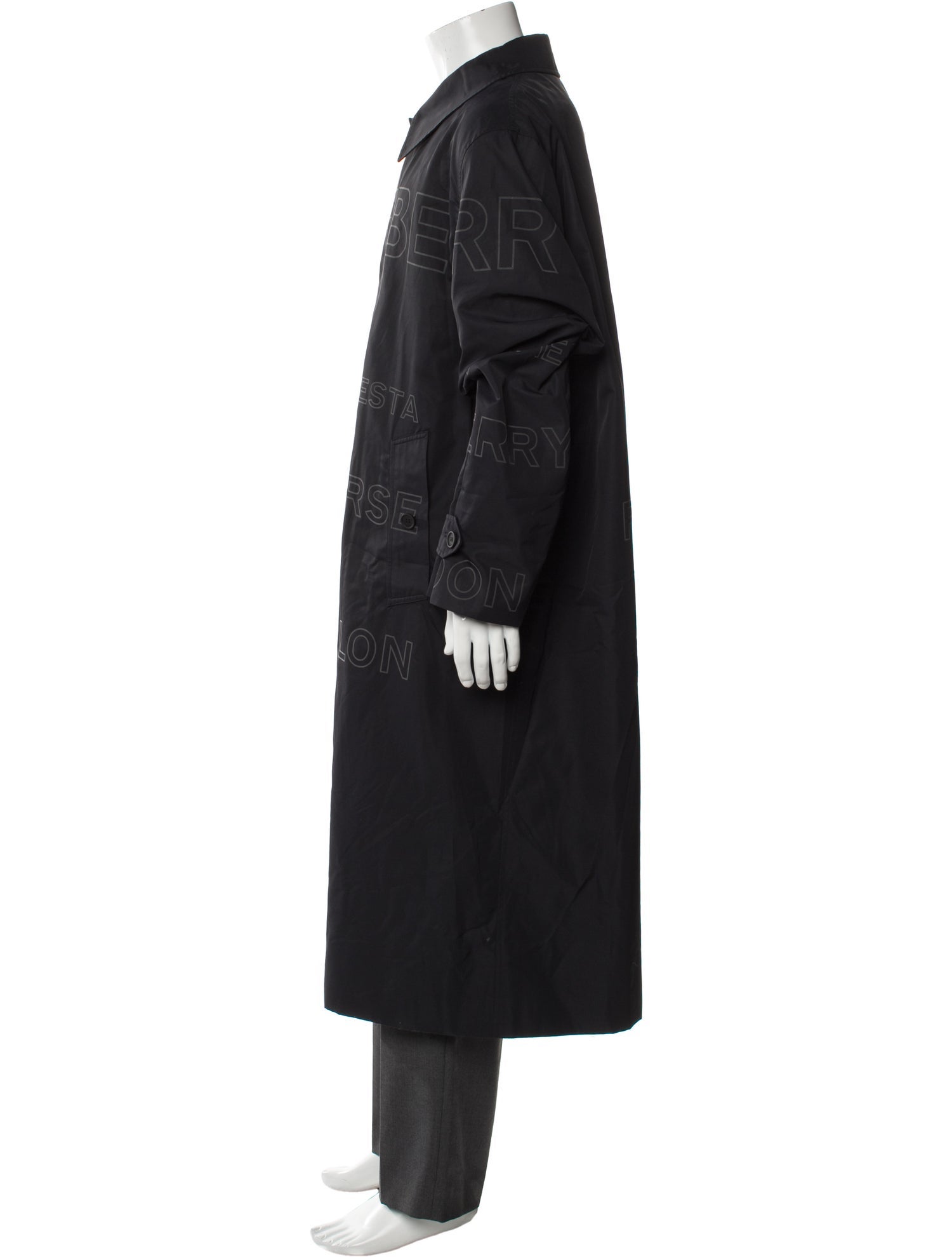 Burberry Graphic Print Overcoat