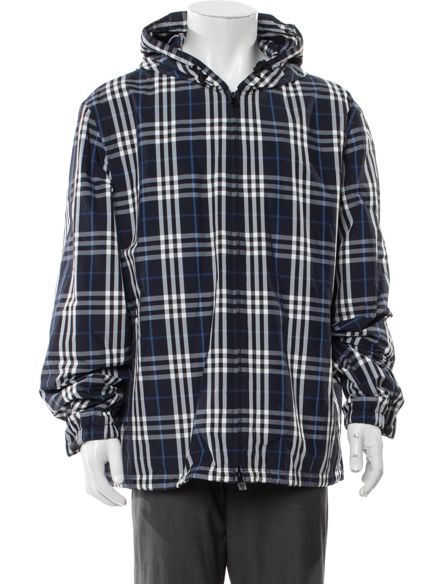 Burberry Plaid Print Parka w/ Tags