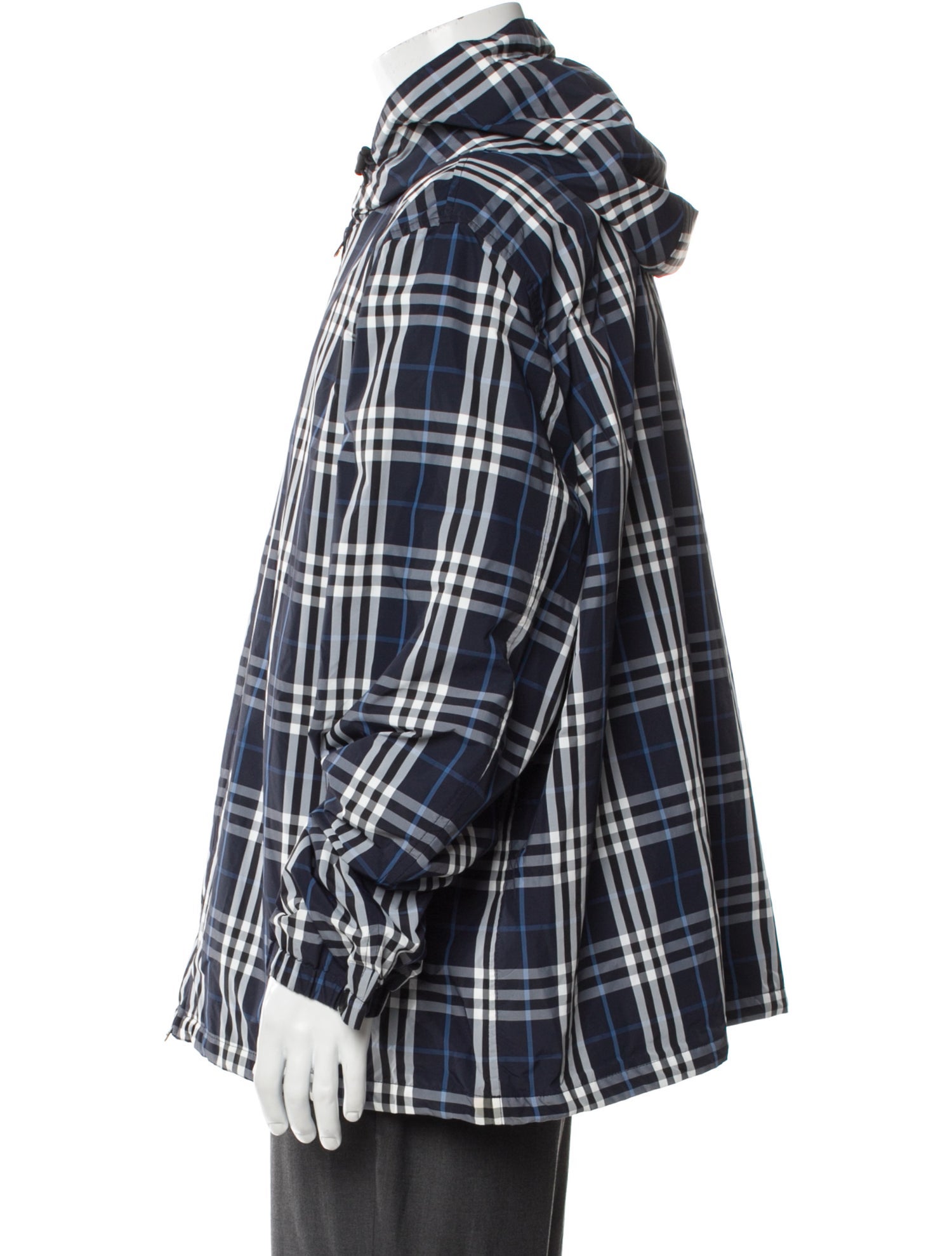 Burberry Plaid Print Parka w/ Tags