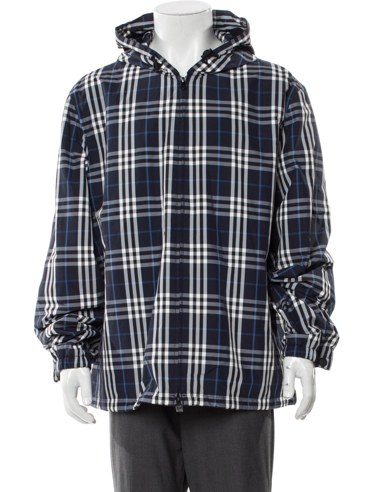 Burberry Plaid Print Parka w/ Tags