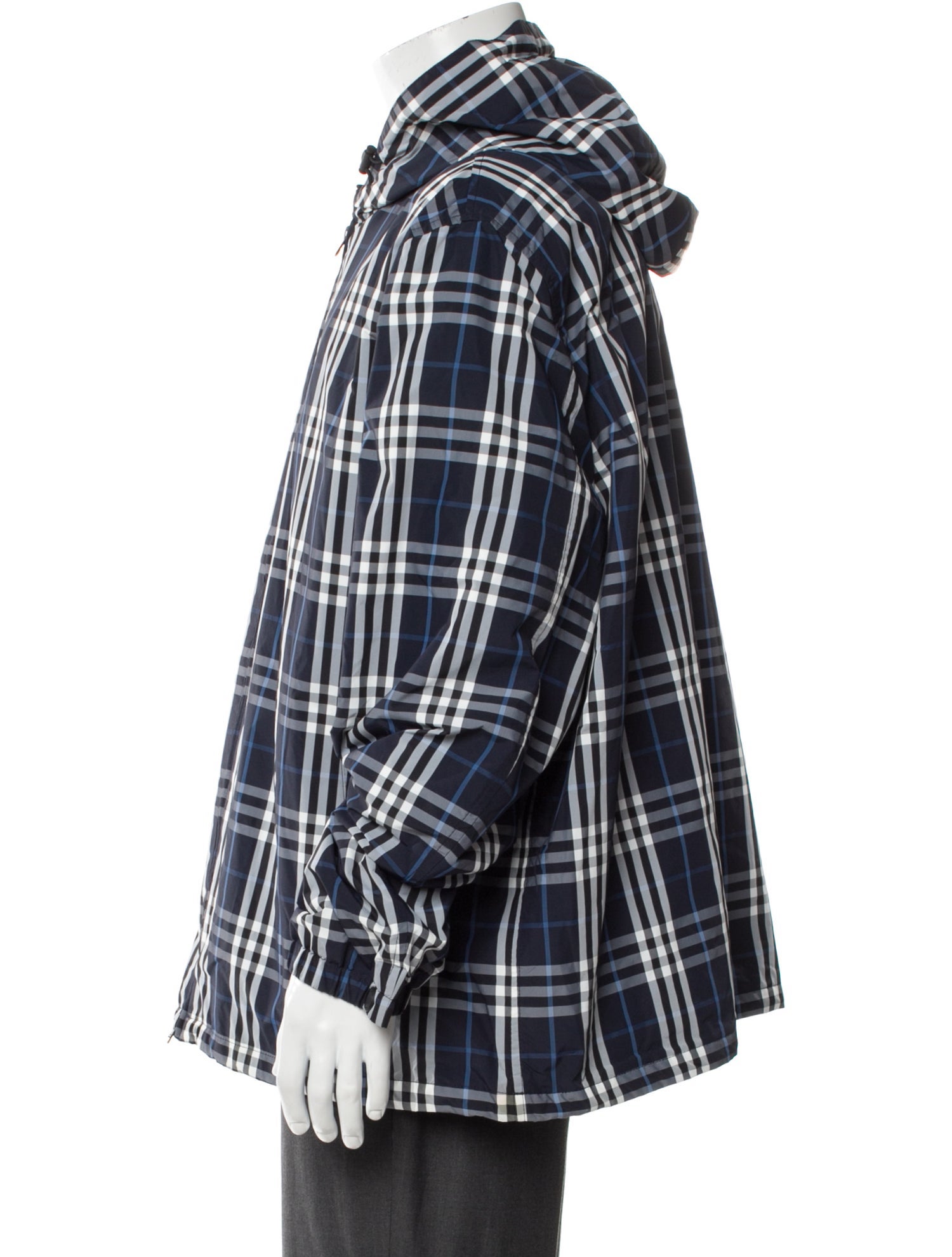 Burberry Plaid Print Parka w/ Tags