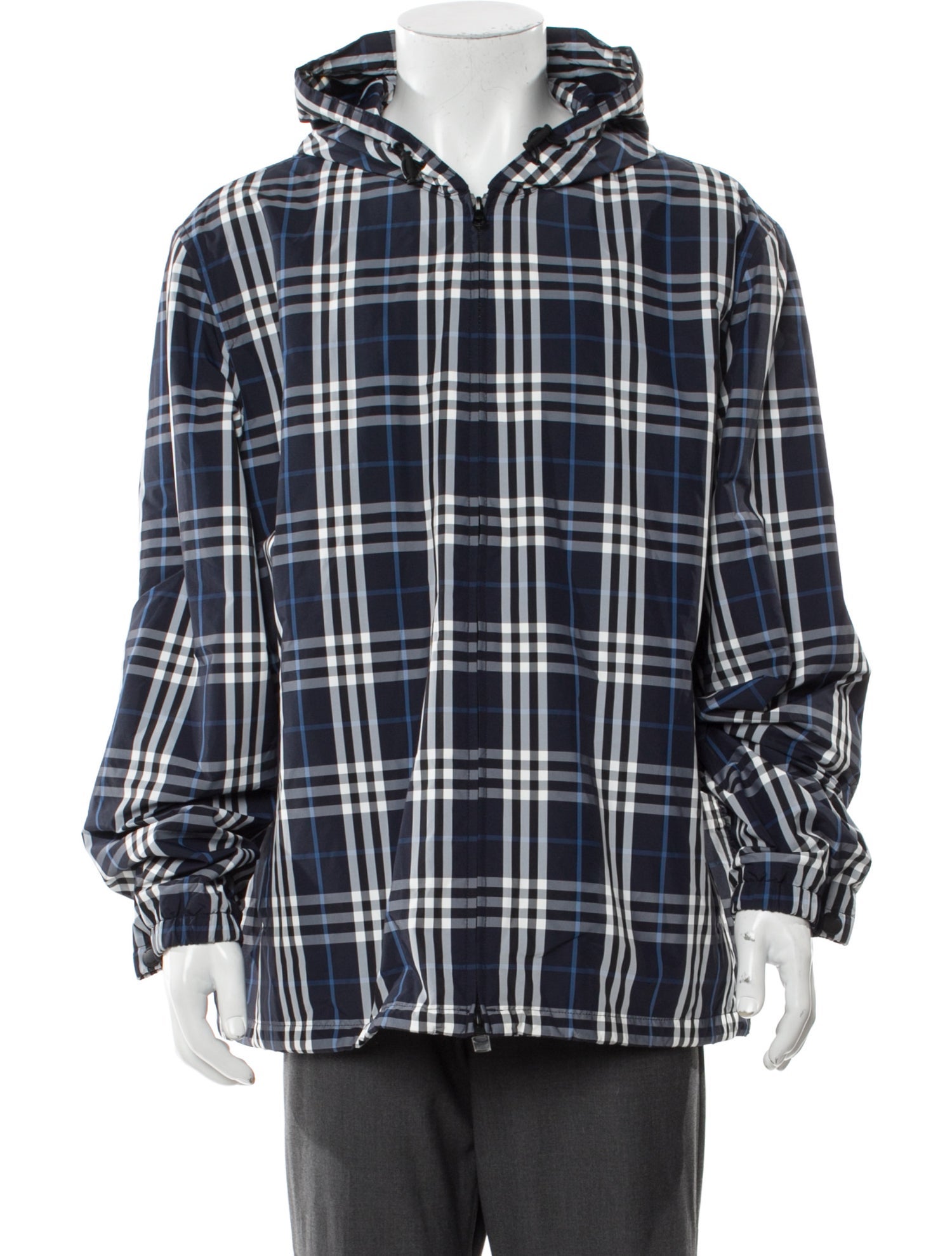 Burberry Plaid Print Parka w/ Tags