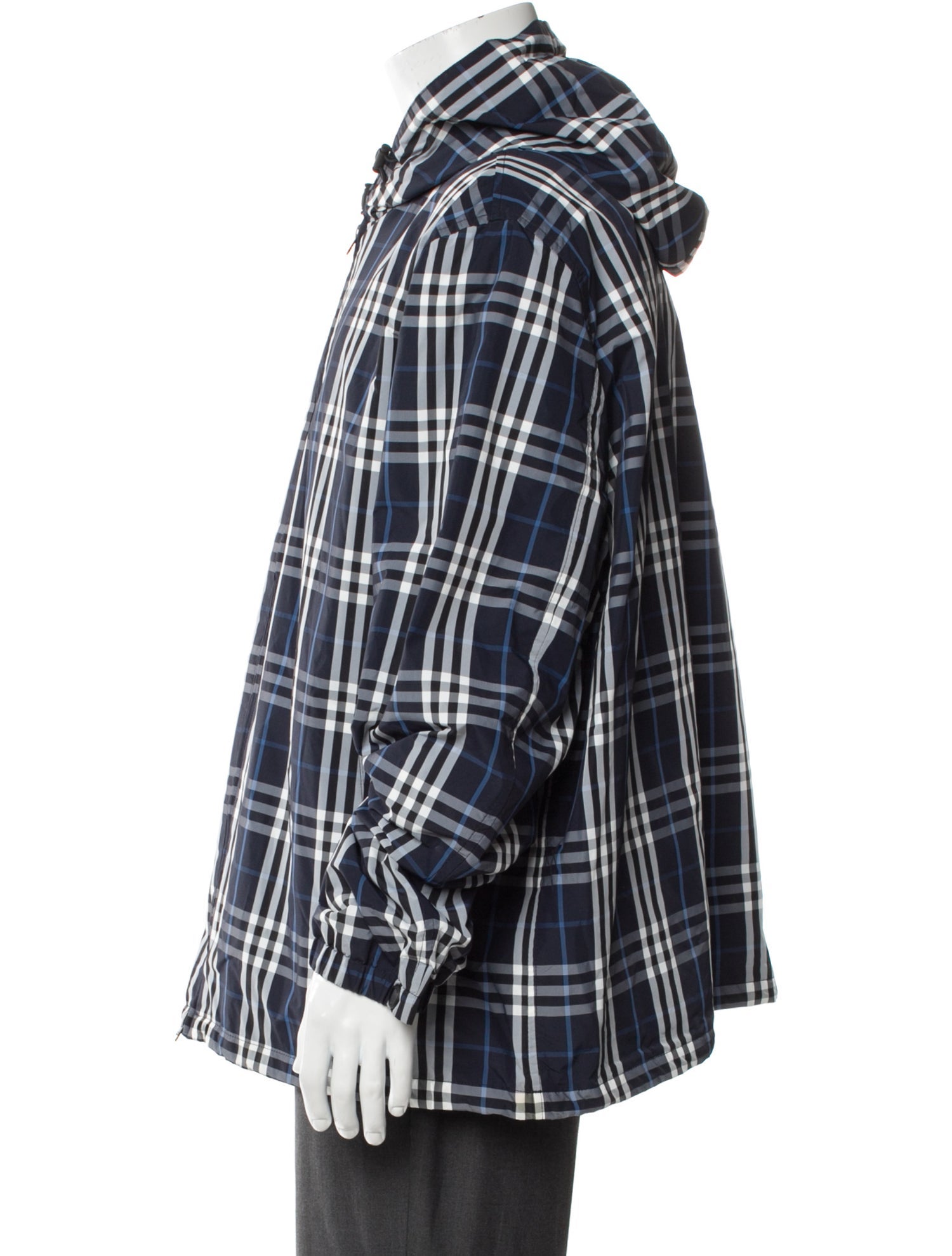 Burberry Plaid Print Parka w/ Tags