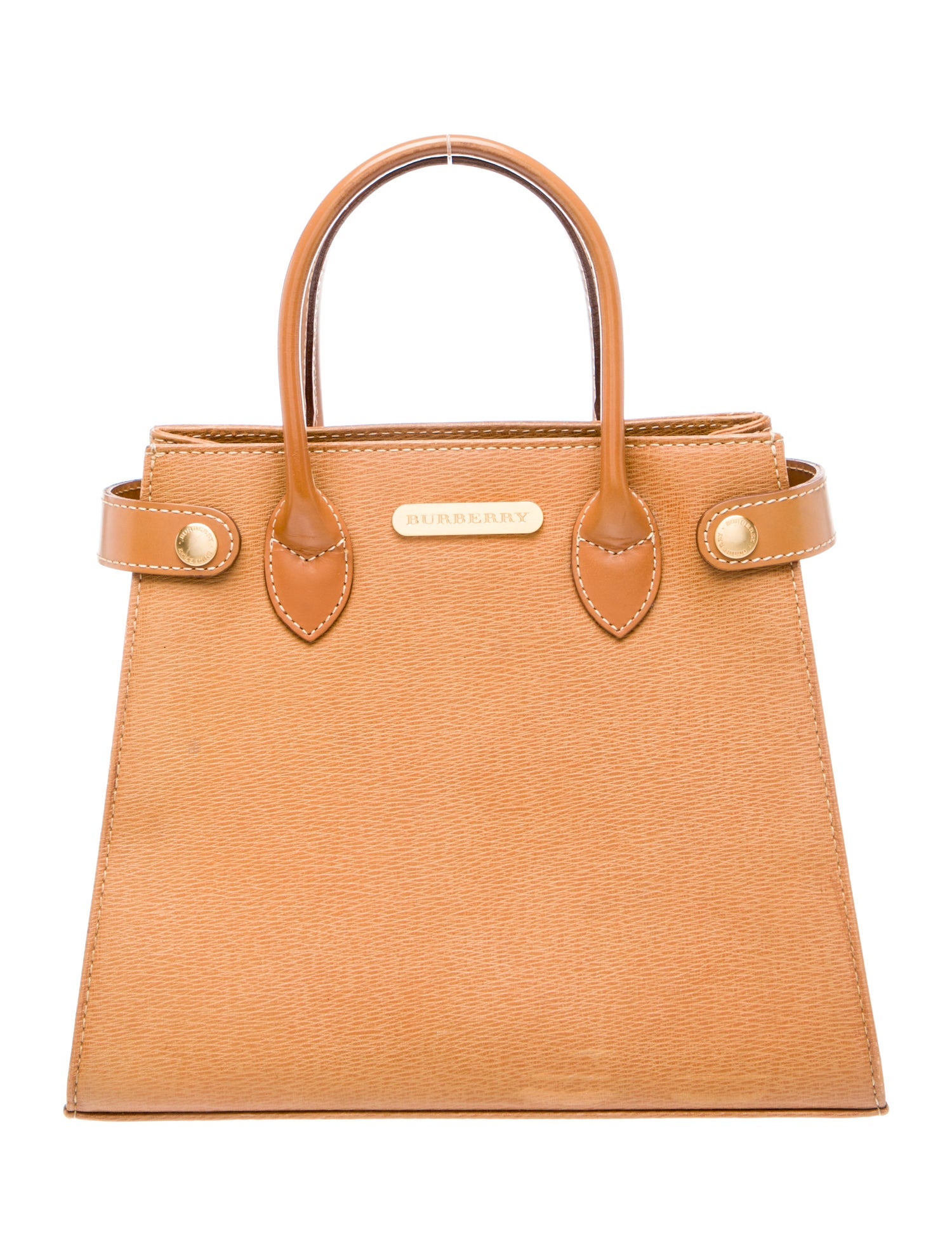 Burberry Leather Top Handle Bag