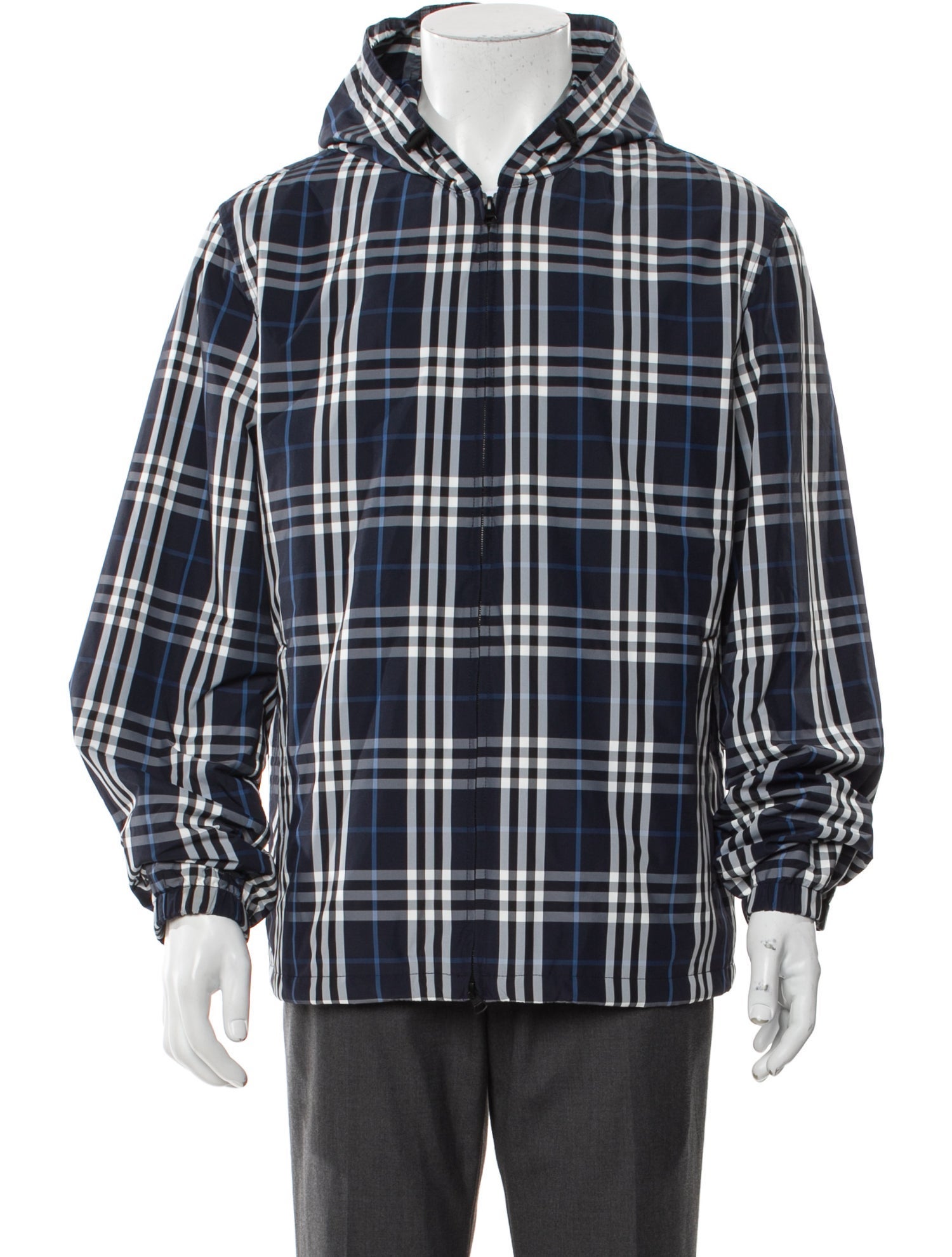 Burberry Plaid Print Parka w/ Tags