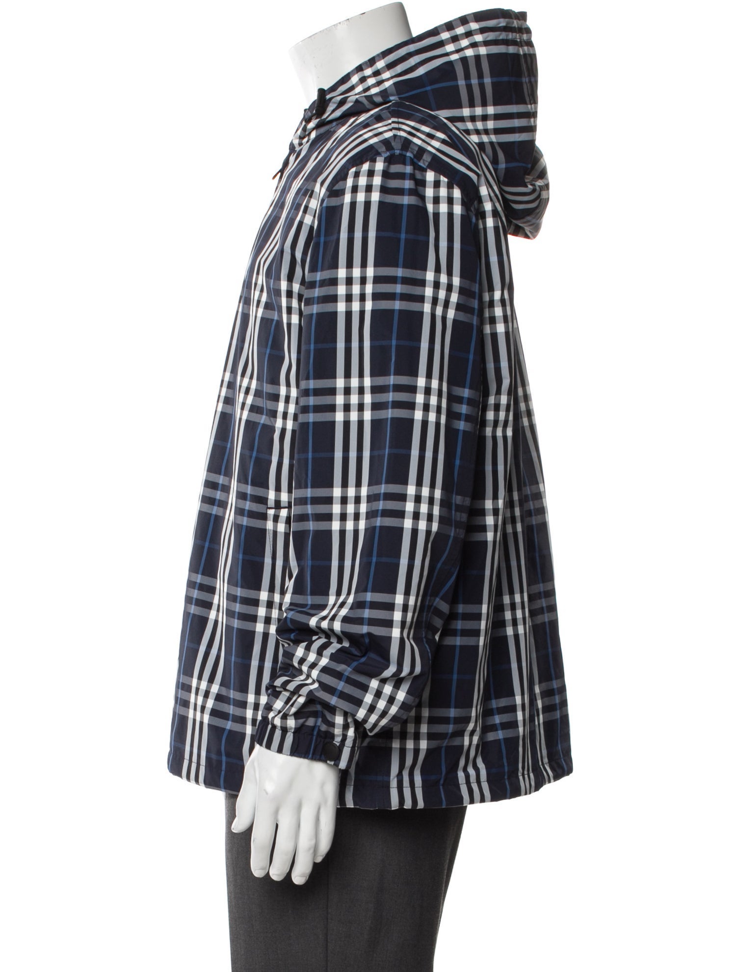 Burberry Plaid Print Parka w/ Tags