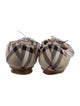 Burberry Nova Check Pattern Canvas Ballet Flats