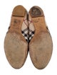 Burberry Nova Check Pattern Canvas Ballet Flats