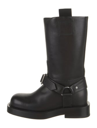Burberry Leather Moto Boots
