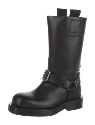 Burberry Leather Moto Boots