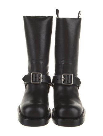 Burberry Leather Moto Boots