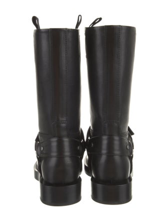 Burberry Leather Moto Boots