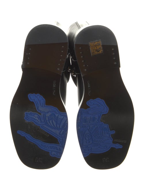 Burberry Leather Moto Boots