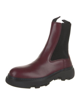 Burberry Leather Chelsea Boots