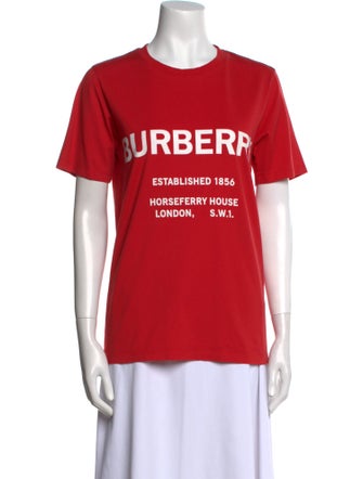 Burberry Graphic Print Crew Neck T-Shirt