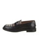 Burberry Leather Scalloped Accent Loafers