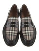 Burberry Leather Scalloped Accent Loafers