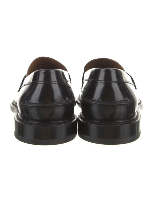 Burberry Leather Scalloped Accent Loafers