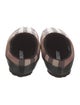 Burberry Leather Printed Moccasins