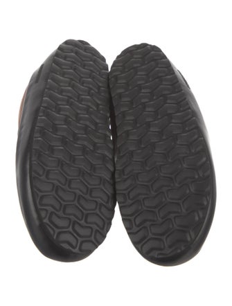 Burberry Leather Printed Moccasins