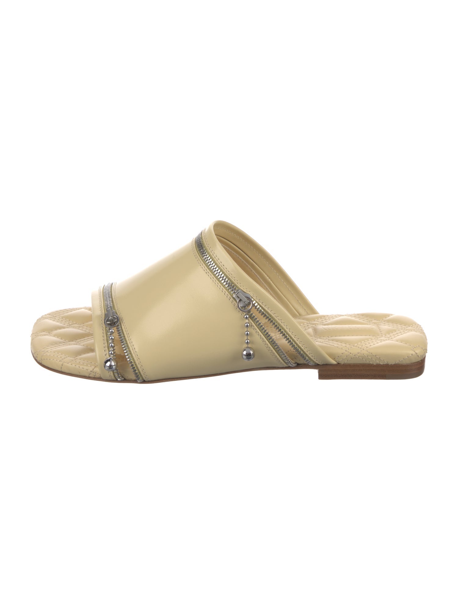 Burberry Leather Slides w/ Tags