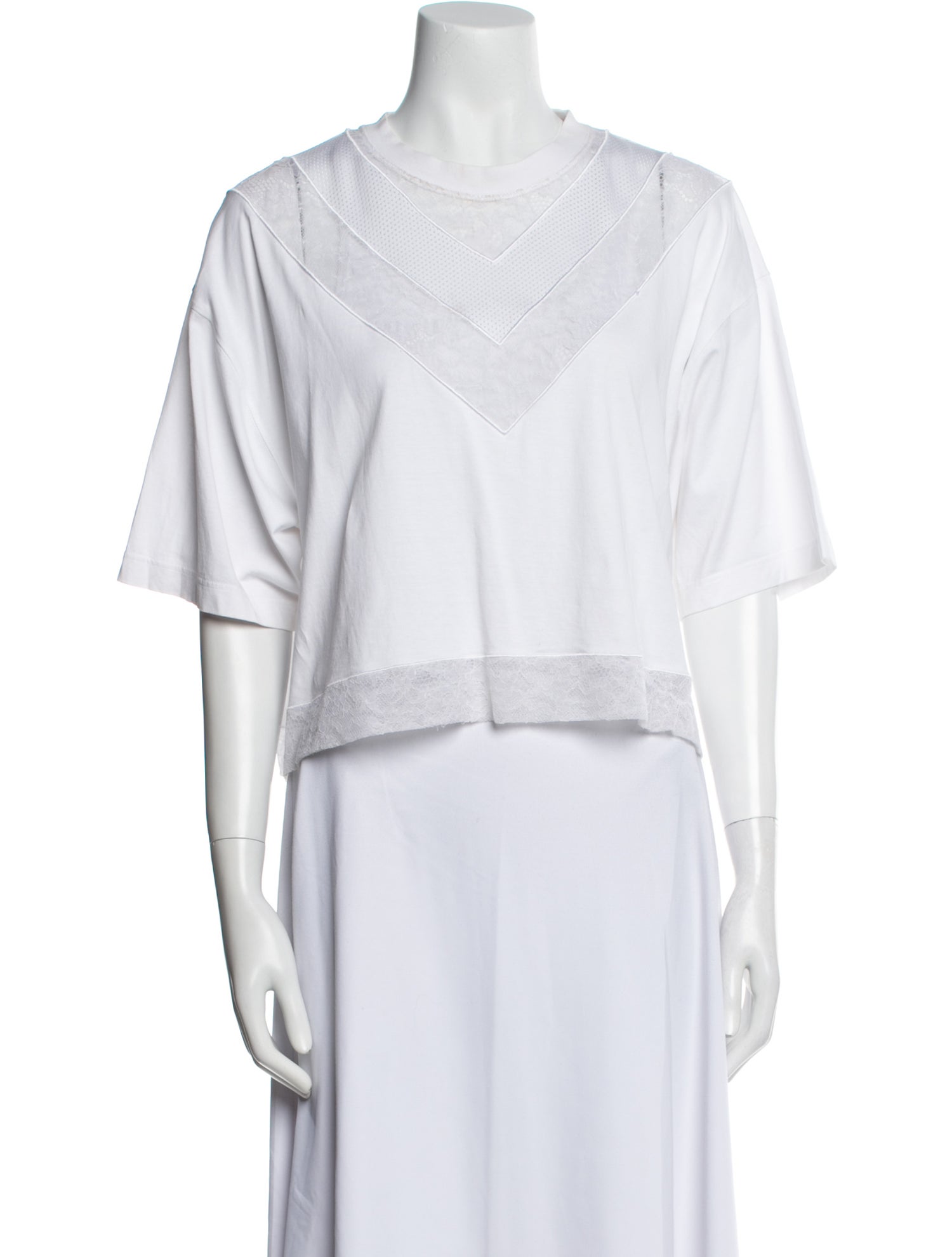 Burberry V-Neck Short Sleeve Crop Top