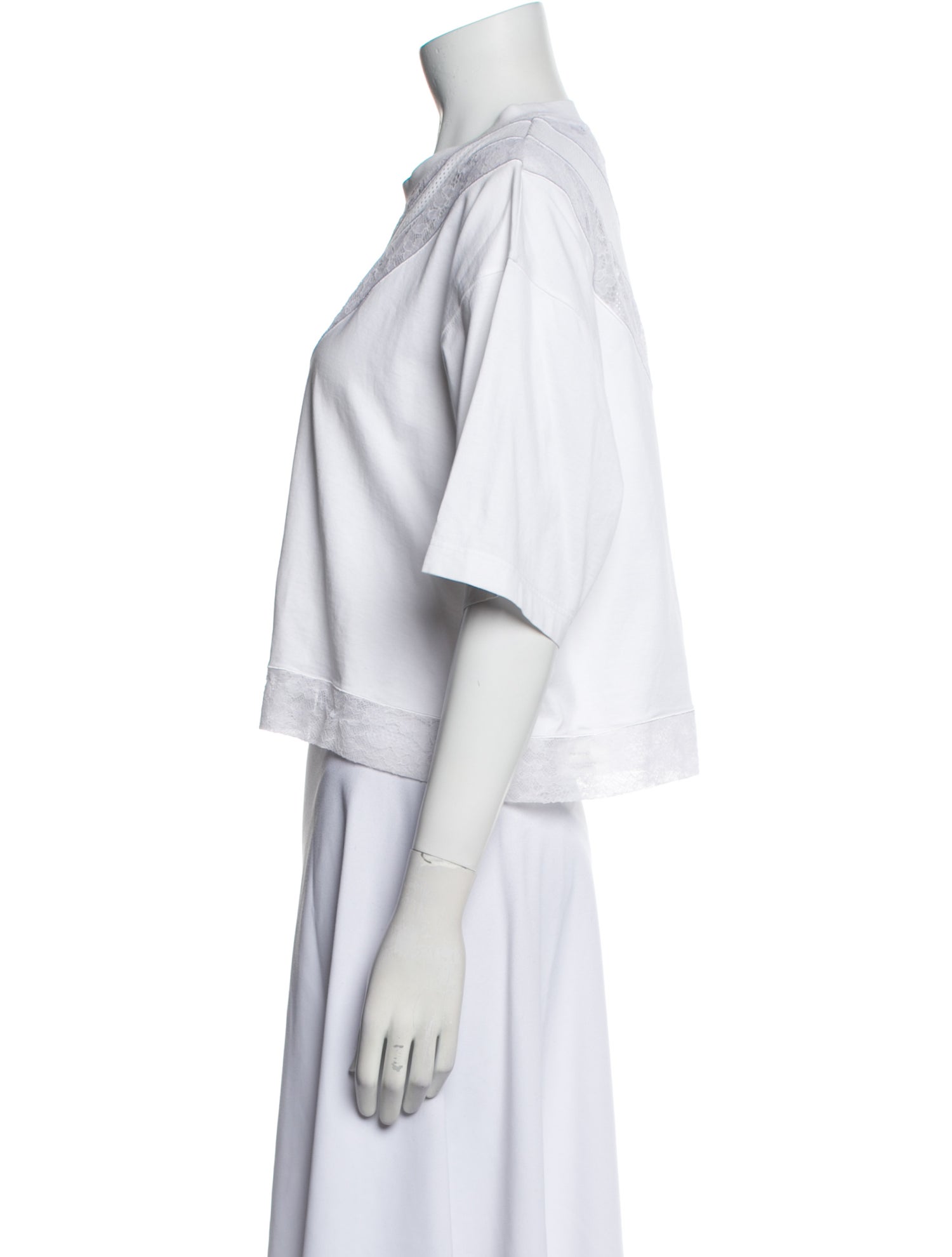 Burberry V-Neck Short Sleeve Crop Top