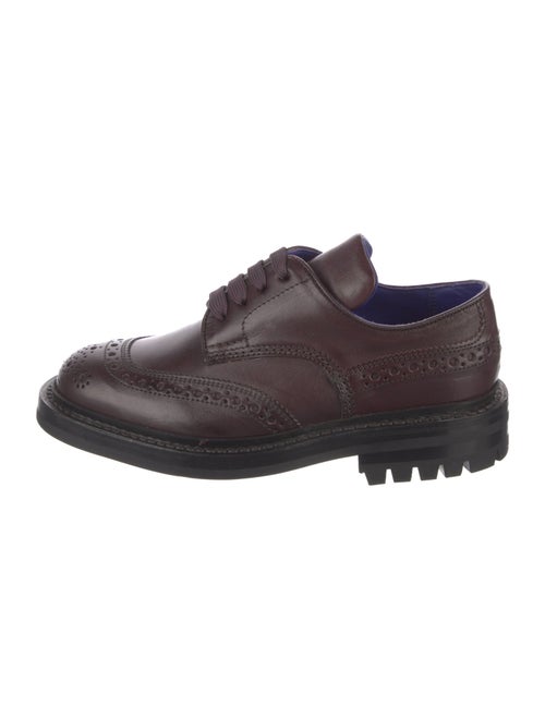 Burberry Leather Lasercut Accents Oxfords