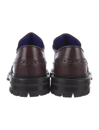 Burberry Leather Lasercut Accents Oxfords