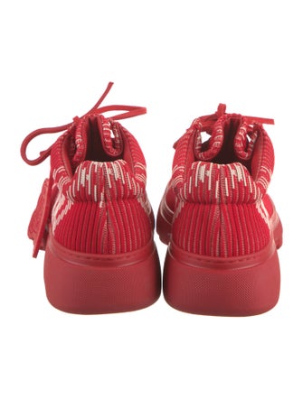 Burberry Leather Plaid Print Lace-Up Boots