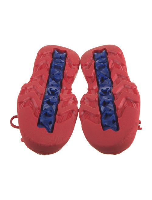 Burberry Leather Plaid Print Lace-Up Boots