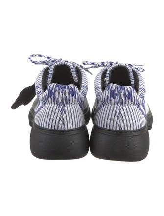 Burberry Plaid Print Lace-Up Boots