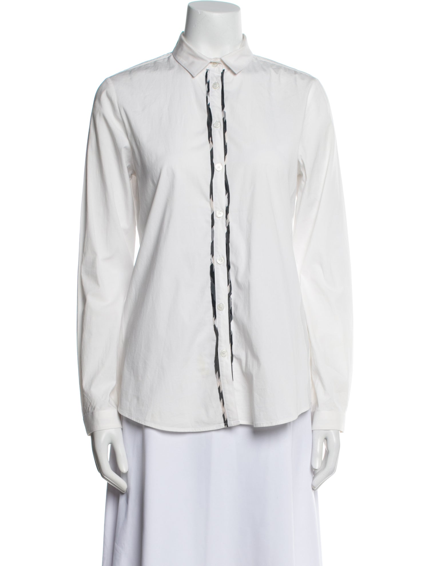 Burberry London Long Sleeve Button-Up Top