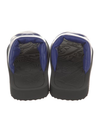 Burberry Leather Colorblock Pattern Slides