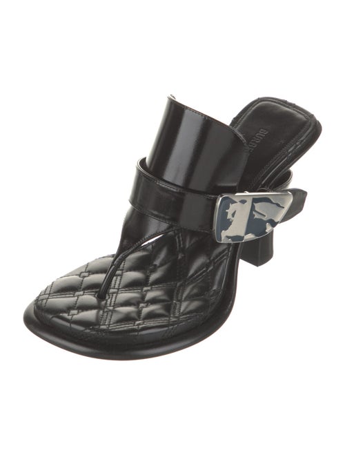Burberry Leather Flip Flops