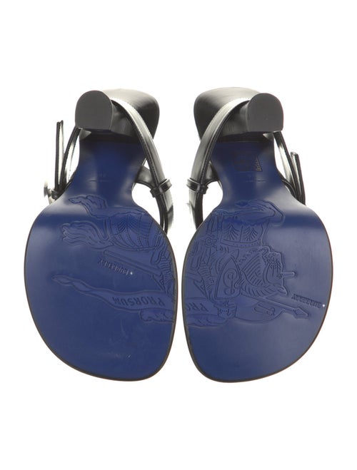 Burberry Leather Flip Flops