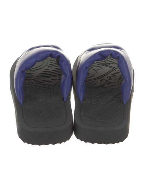 Burberry Leather Colorblock Pattern Slides