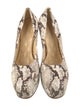 Burberry Embossed Leather Animal Print Pumps