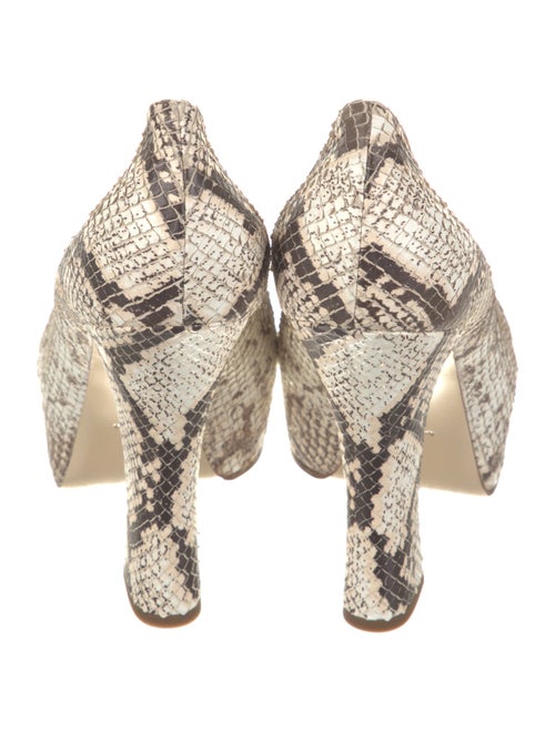 Burberry Embossed Leather Animal Print Pumps