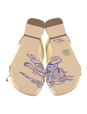 Burberry Leather Slides