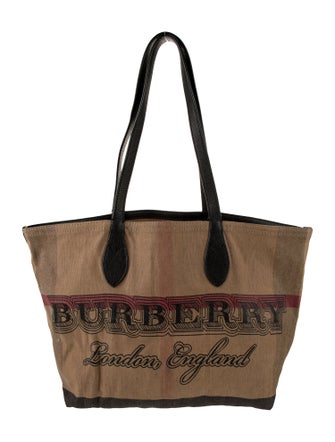 Burberry Mega Check Tote Medium