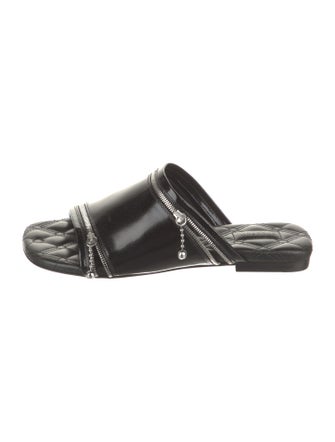 Burberry Patent Leather Slides