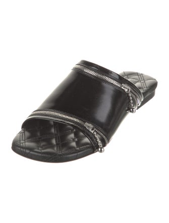 Burberry Patent Leather Slides