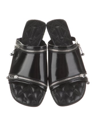 Burberry Patent Leather Slides
