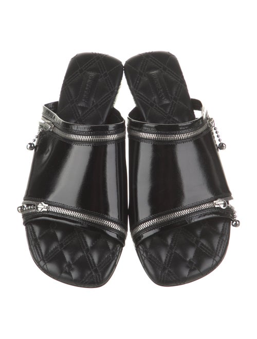 Burberry Patent Leather Slides