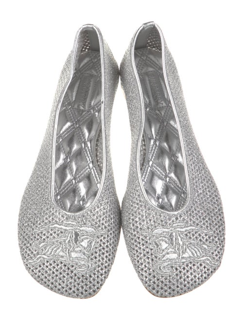 Burberry Leather Animal Print Flats