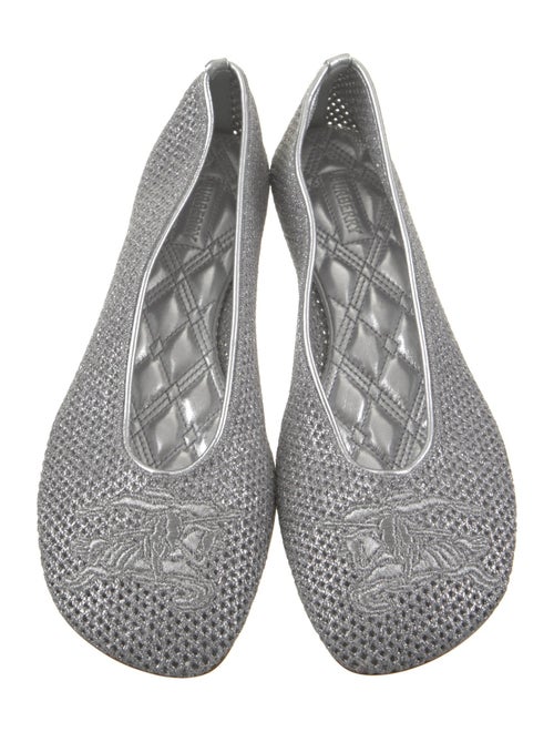 Burberry Leather Animal Print Ballet Flats