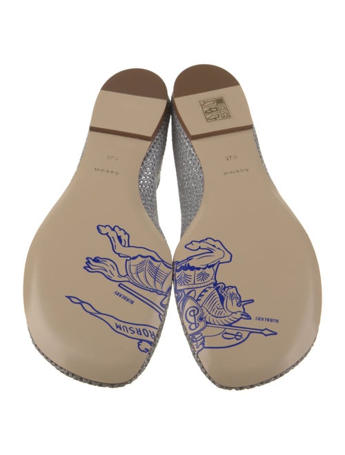 Burberry Leather Animal Print Ballet Flats